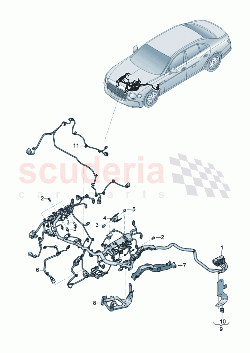 Part Diagram for Bentley 3SA971595S