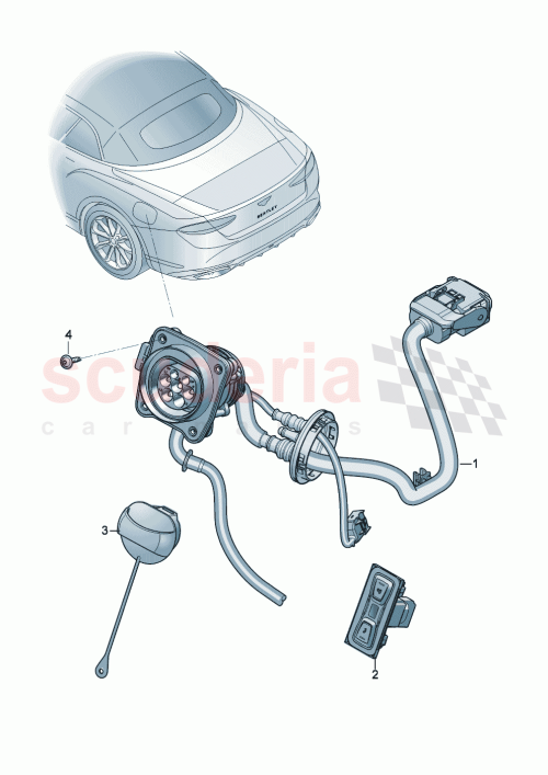 Part Diagram for Bentley 8V0915211E