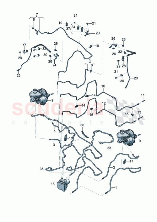 Part Diagram for Bentley 976 614 514 B
