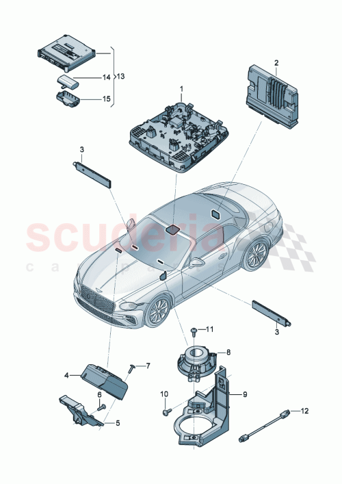 Part Diagram for Bentley 4K2035282H