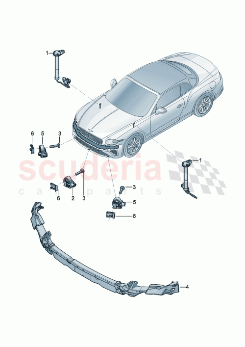 Part Diagram for Bentley 4N0959651G