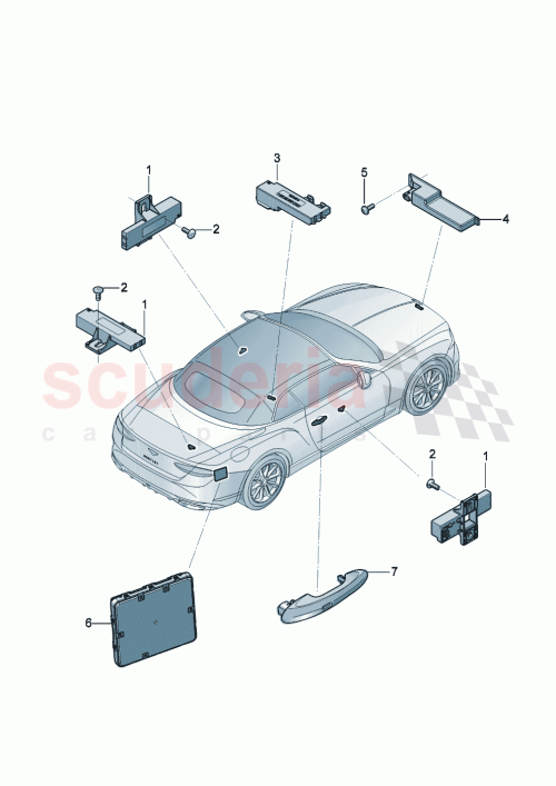 Part Diagram for Bentley 4M0907247B