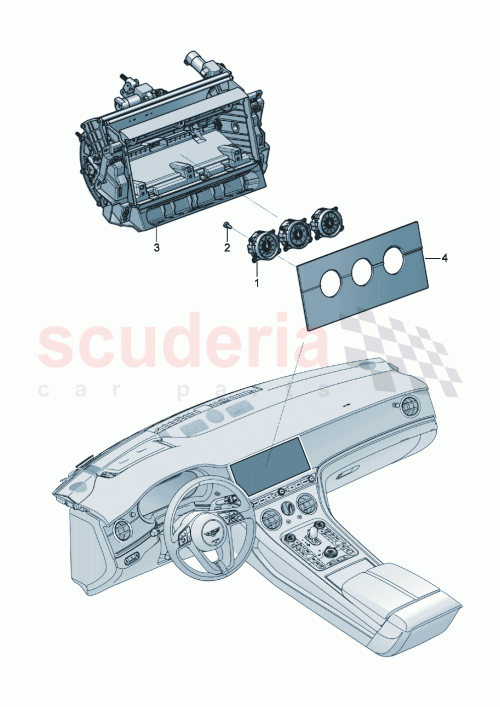 Part Diagram for Bentley 3SA919527L