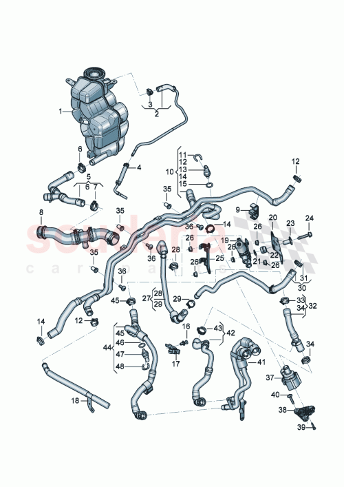 Part Diagram for Bentley 976 820 525 A