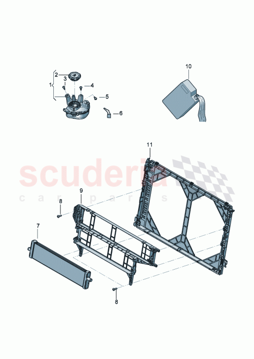 Part Diagram for Bentley 5Q0121809A