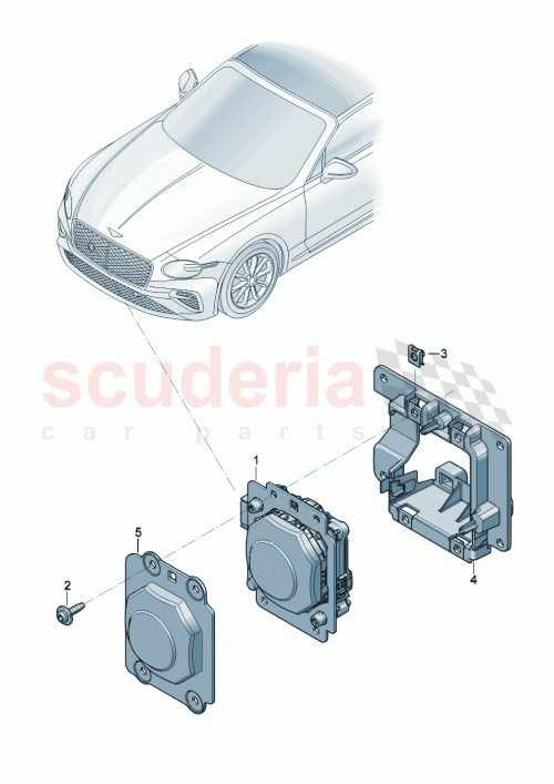 Part Diagram for Bentley 36A907561E
