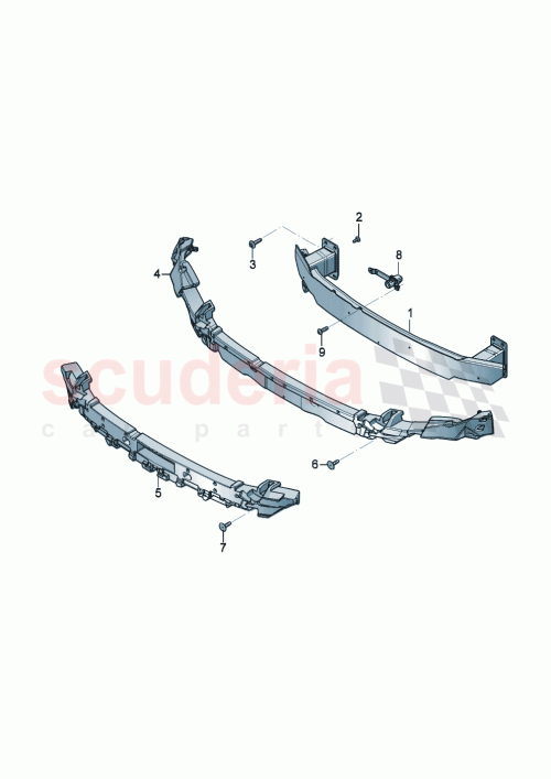 Part Diagram for Bentley 3SD805241E