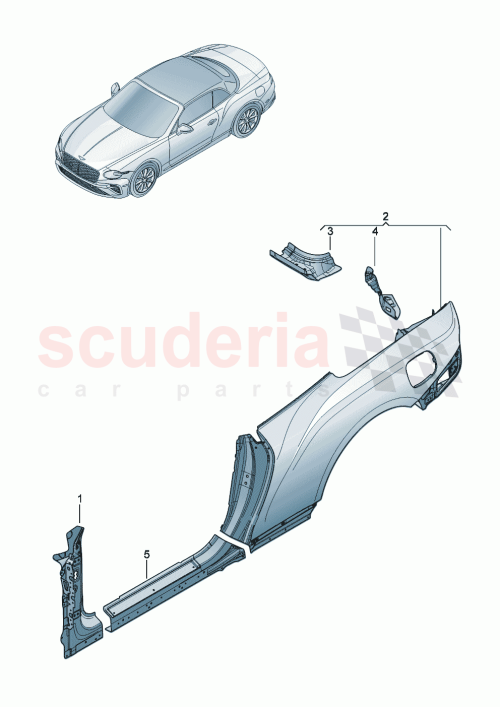 Part Diagram for Bentley 3SD898621Q