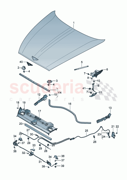Part Diagram for Bentley 3SD823543C