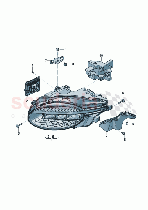 Part Diagram for Bentley 3SD941009B