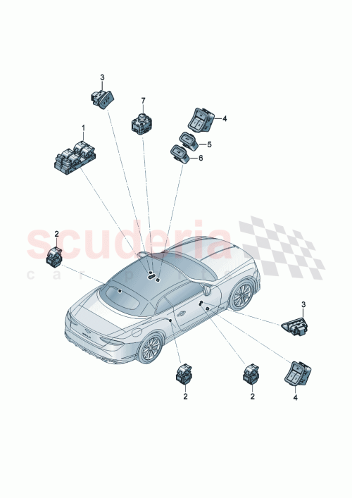 Part Diagram for Bentley 3SA959831A