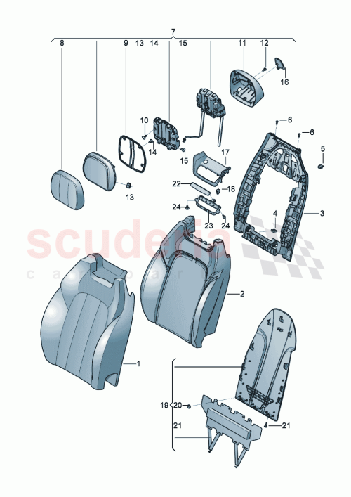 Part Diagram for Bentley 3SD881554AG