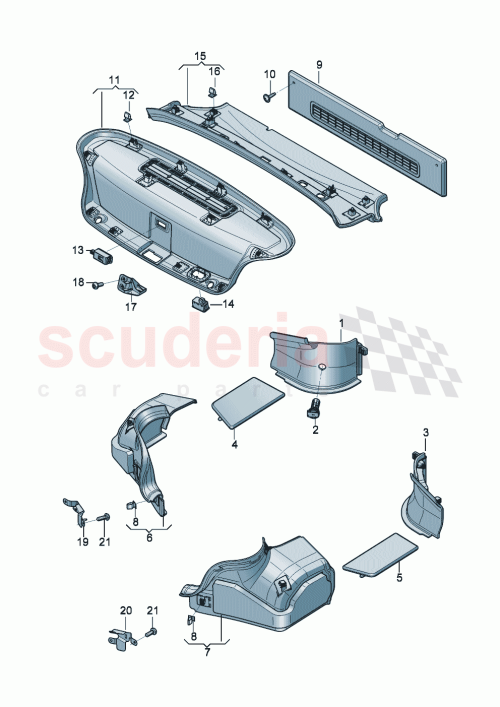 Part Diagram for Bentley 3SD863381D