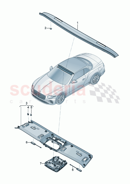 Part Diagram for Bentley 3SD853079D