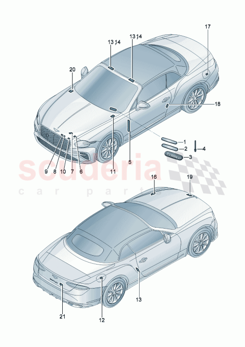 Part Diagram for Bentley 36A 010 010 B