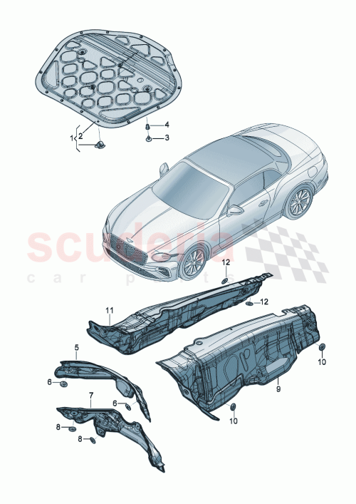 Part Diagram for Bentley 976 863 829 C