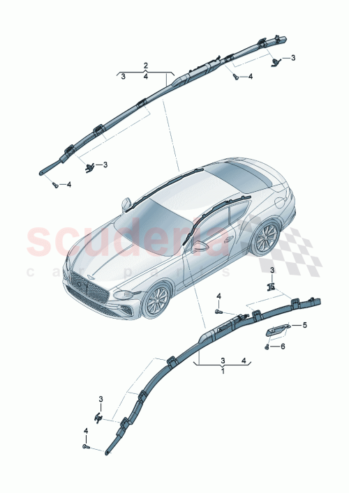 Part Diagram for Bentley 3SD880742E