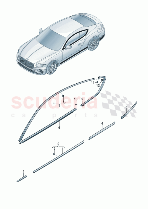 Part Diagram for Bentley 3SD853765B