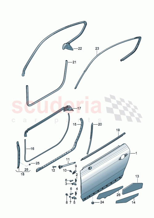 Part Diagram for Bentley 3SD867382E