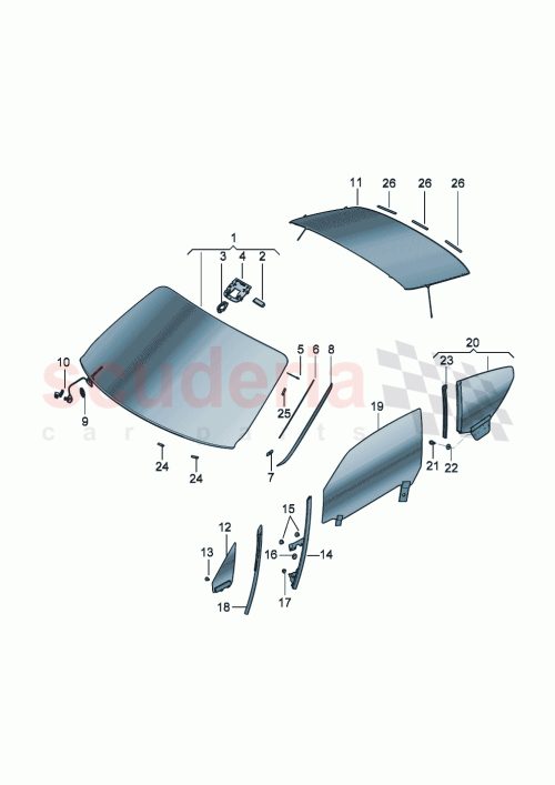 Part Diagram for Bentley 3SD837405H