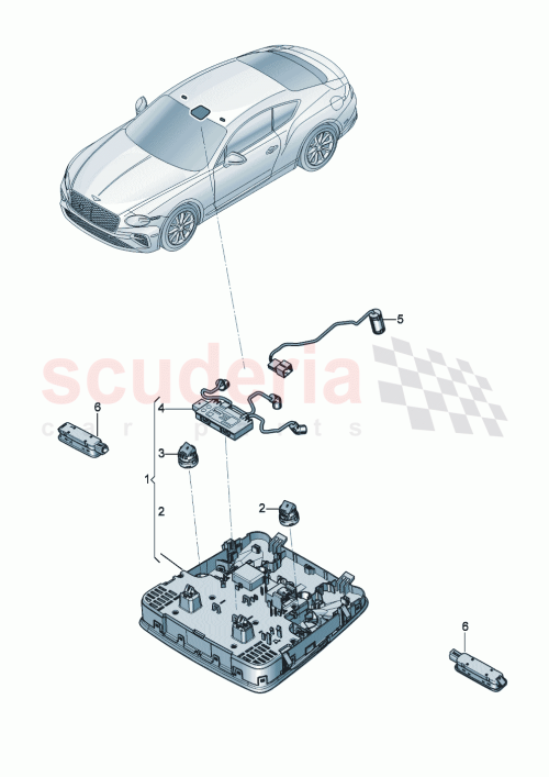 Part Diagram for Bentley 3SD959551FD