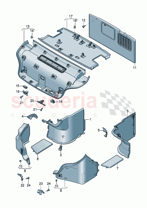 Part Diagram for Bentley 3SD867863AB