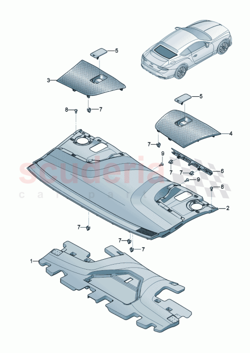 Part Diagram for Bentley 3SD 863 401 P