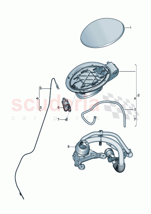 Part Diagram for Bentley 3SD 809 857 AH