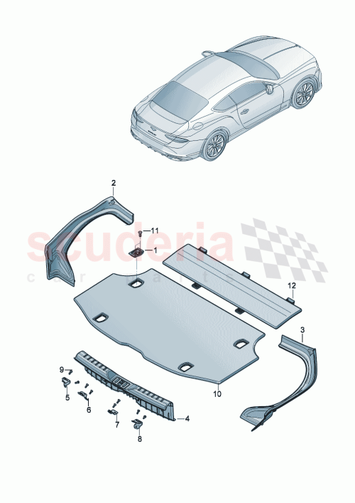Part Diagram for Bentley 3SD863492F