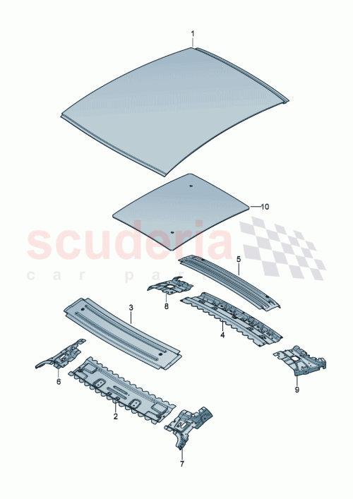Part Diagram for Bentley 3SD817123F
