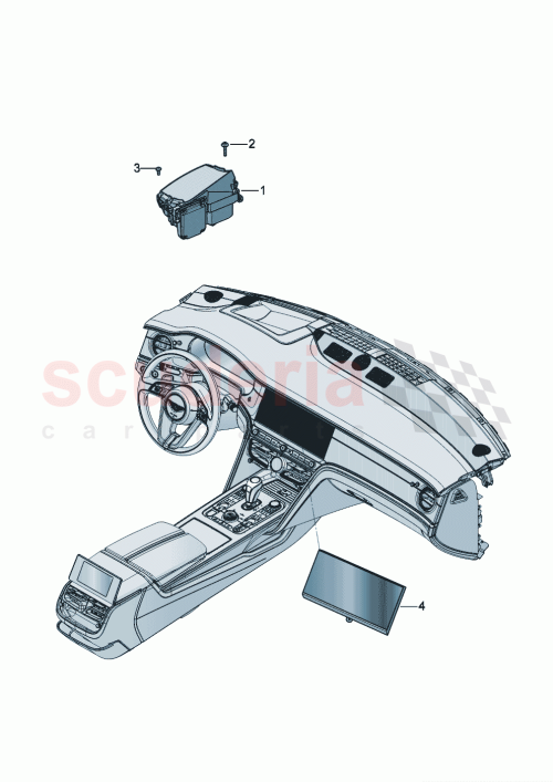 Part Diagram for Bentley 3SB 919 608 A