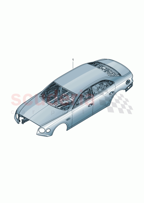Part Diagram for Bentley 3SE 800 433 J