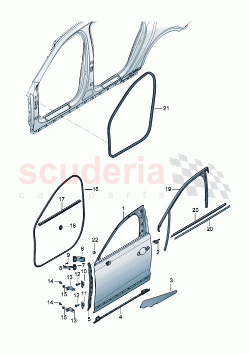 Part Diagram for Bentley 3SE837717C