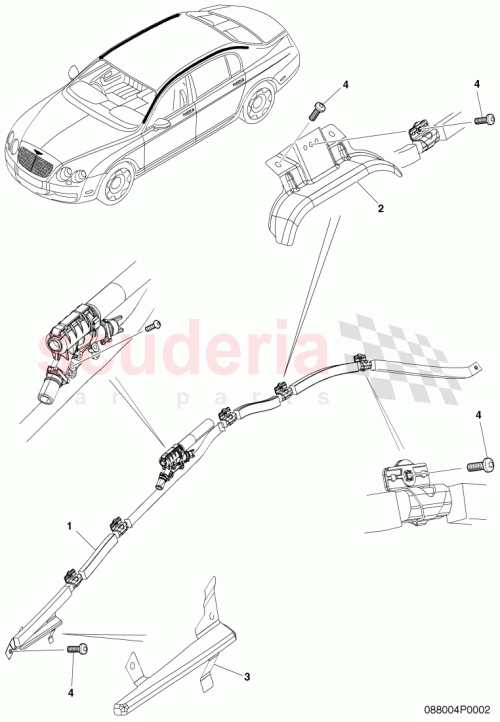 Part Diagram for Bentley 3W5880742B
