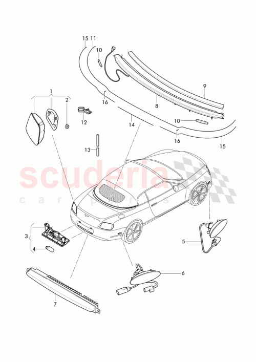 Part Diagram for Bentley 3W7 854 546