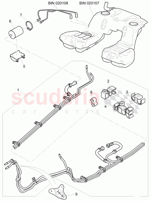 Part Diagram for Bentley 3W8201679