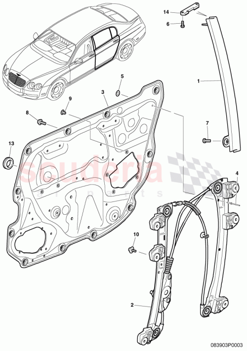 Part Diagram for Bentley 3W5839666B