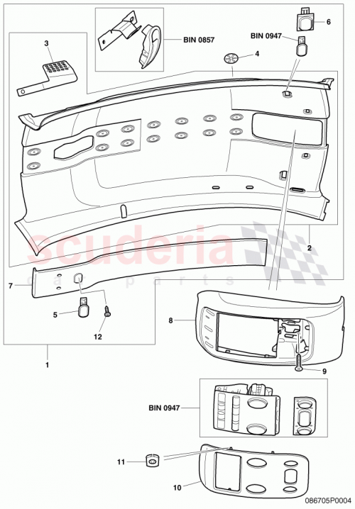 Part Diagram for Bentley 3D0867167