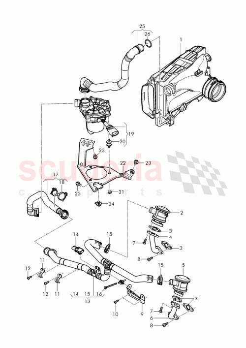 Part Diagram for Bentley 079 131 166 AQ