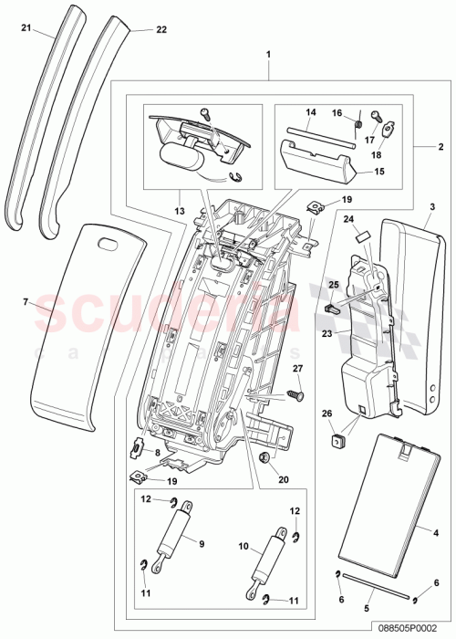 Part Diagram for Bentley 3W0881635C