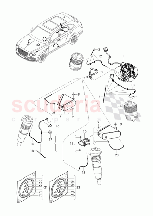 Part Diagram for Bentley 4M0907777Q