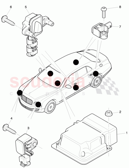 Part Diagram for Bentley 4H0959643