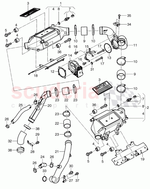 Part Diagram for Bentley 077133062C