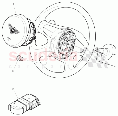 Part Diagram for Bentley 3Y0880206B
