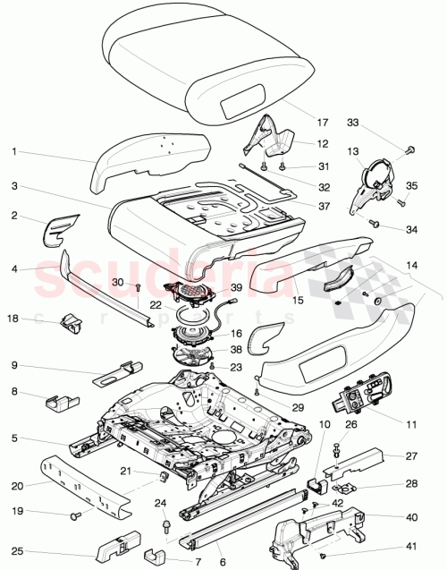 Part Diagram for Bentley 3W3881362J