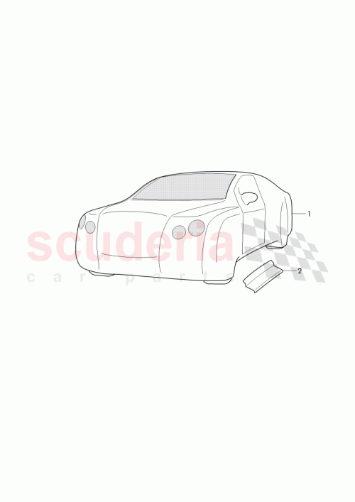 Part Diagram for Bentley 3W5 853 411