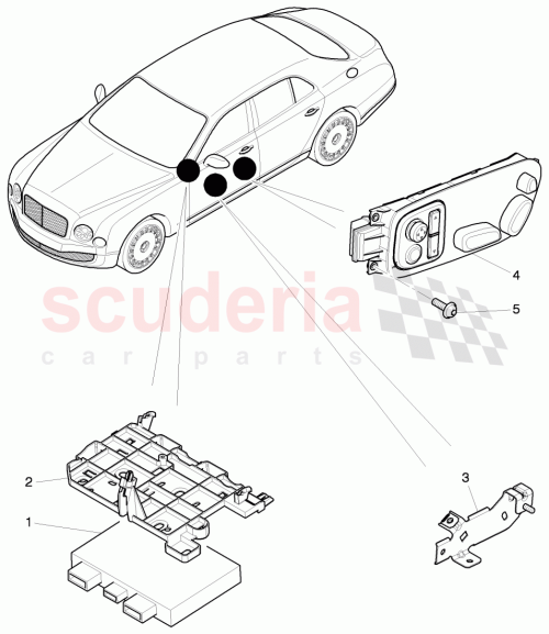 Part Diagram for Bentley 3Y5 959 765 C