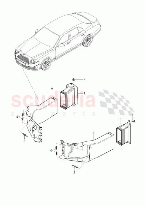 Part Diagram for Bentley 3Y0807161A