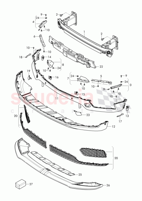 Part Diagram for Bentley 36A 807 550 A