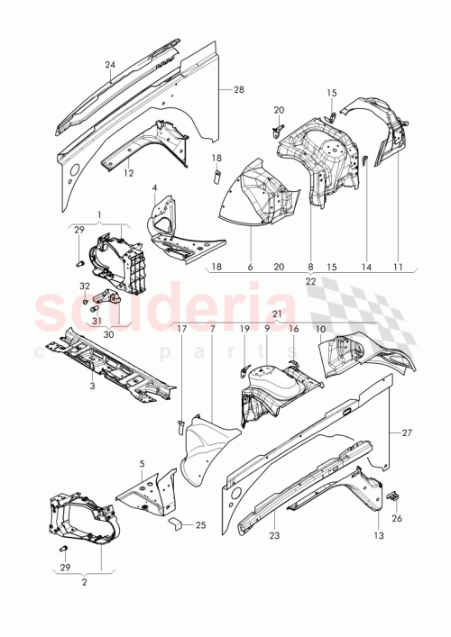 Part Diagram for Bentley 3Y0 805 323 E